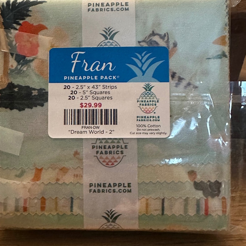 Pineapple Fabrics Fran Dream World 2 Cotton Quilt Precut Strips Squares Bundle
